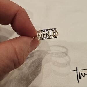 Fierce Silver Ring Sz 8